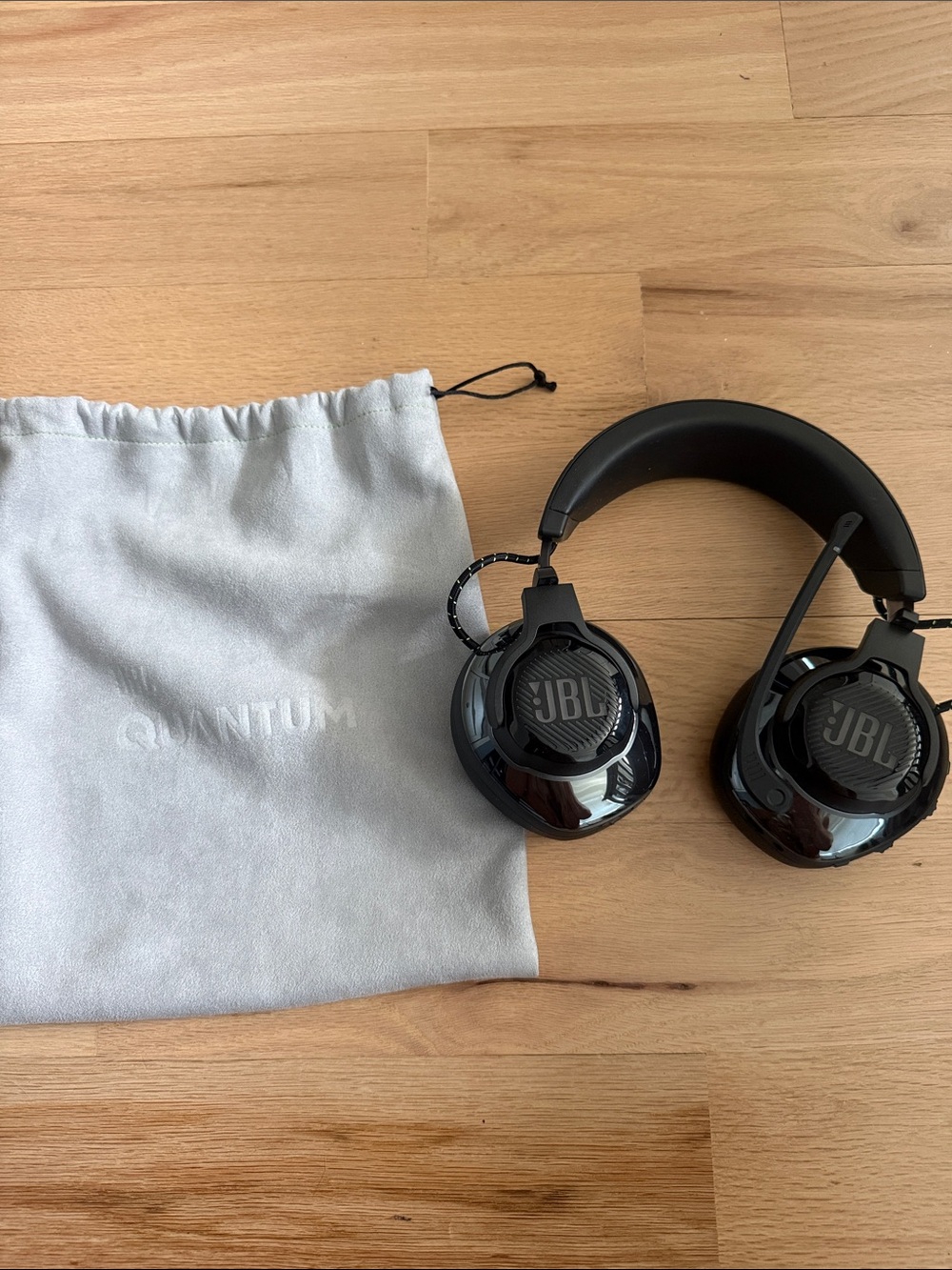 JBL Black Over-Ear Headphones with Carry Pouch